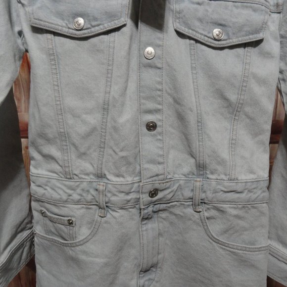 ZARA Skirt jumpsuit one piece, full snap,belt loops NWT~Cute~fashi… - Picture 2 of 8